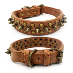 Pet Collar Anti-Bite Rivet Dog Collar Medium and Large Dog French Bulldog Collar