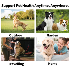 A person's finger wearing a textured pet cleaning wipe, demonstrating the easy-to-use sleeve design for dogs and cats.