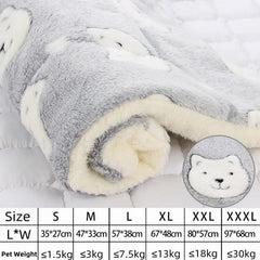 Flannel Pet Mat Dog Bed Cat Bed Thicken Sleeping Mat Dog Blanket Mat for Puppy Kitten Pet Dog Bed for Small Large Dogs Pet Rug