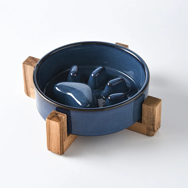 Premium Ceramic Slow Feeder Bowl for Dogs & Cats | Pawzation