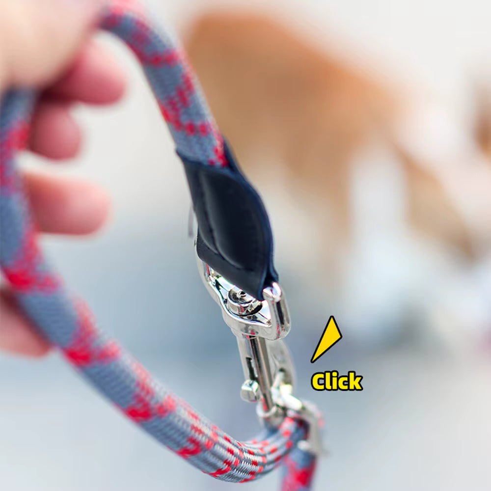 Reflective Double‑Head Dog Training Leash – Adjustable Hands‑Free Rope for Small, Medium & Large Dogs (S/M/L)