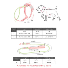 Dogs Leash Harness Set - Summer Special - No Pull Safety Reflective Nylon Leashes