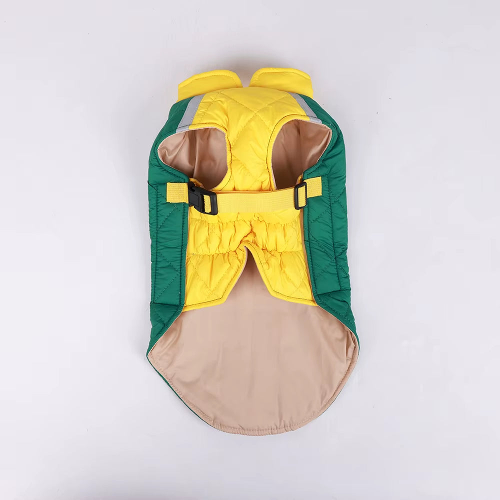 Reflective Labrador Big Dog Coat Jacket Winter Warm Pet Clothes for Medium Large Dogs Pitbull Golden Retriever Mascotas Clothing