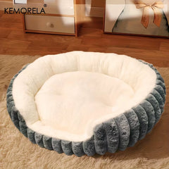 Jumbo Soft Warm Pet Bed - Plush Cozy Sofa with Backrest