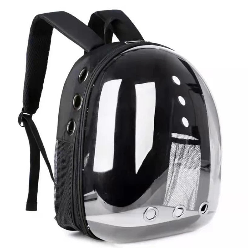 Transparent Pet Carrier Backpack - Breathable Space Capsule for Cats and Dogs, Portable Transport Solution
