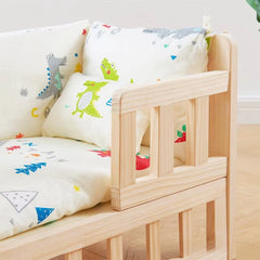 Wood Dog Bed Teddy Panda Lowered - Detachable