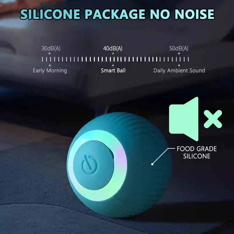 Interactive Automatic Rolling Cat Toy - Smart Electronic Ball for Indoor Play