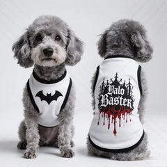 Pet Dog Clothing Gothic Style Dog Vest Sleeveless Cool and Breathable Essential Summer Pet Clothing Soccer Trend