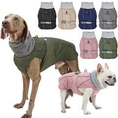 Reflective Dog Winter Coat - Waterproof Thermal Cotton Pet Jacket - 6 Colors