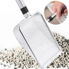Cat Litters Shovel - Stainless Steel With Perforated Design