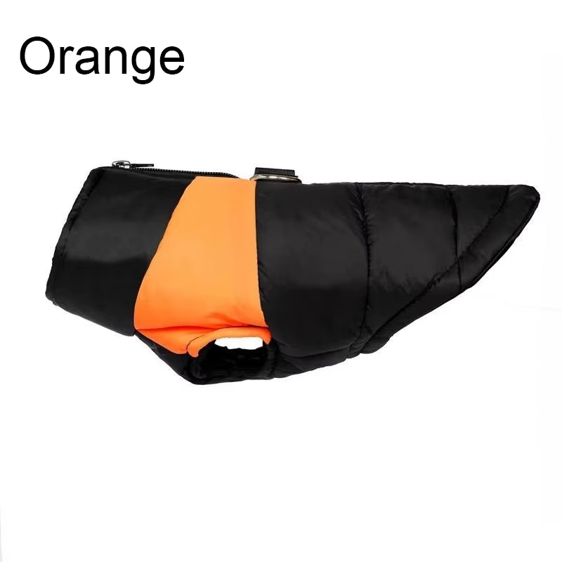 Pet Waterproof Warm Large Dog Vest Cat Puppy Ski Winter Warm Dog Clothes Waterproof Pet Vest Zipper Jacket