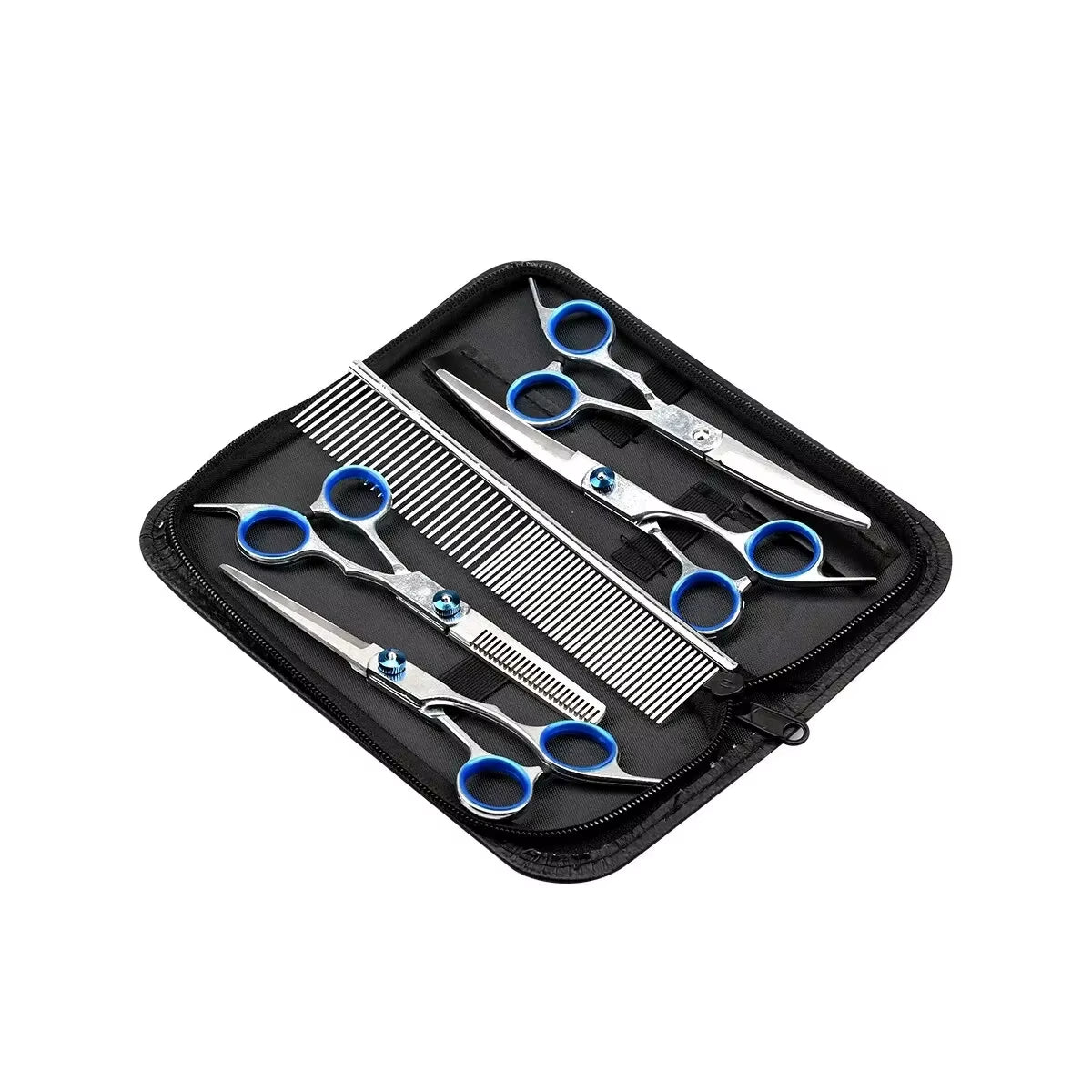 5Pcs/Set Stainless Steel Pet Dogs Grooming Scissors Suit