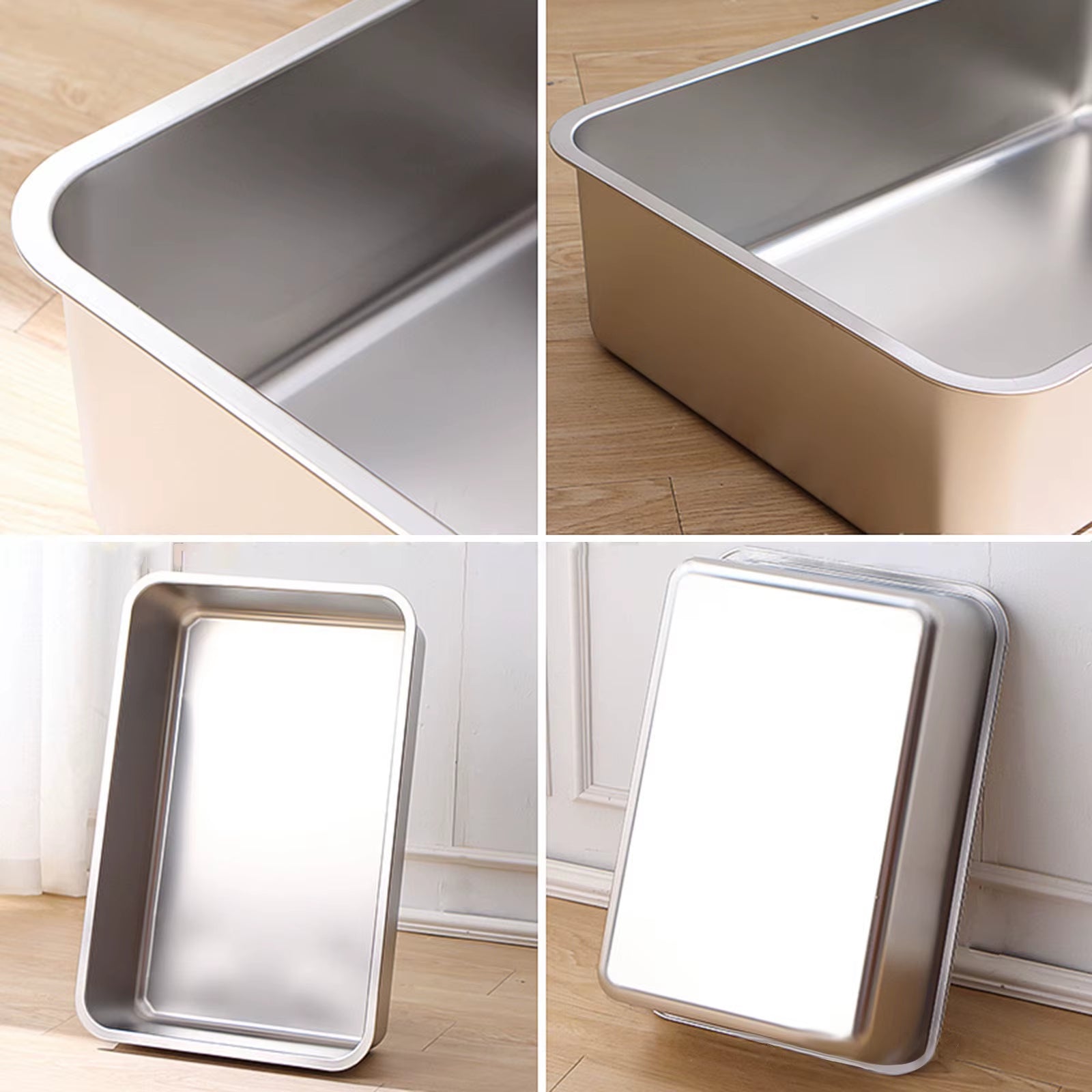 Stainless Steel Cat Litter Box
