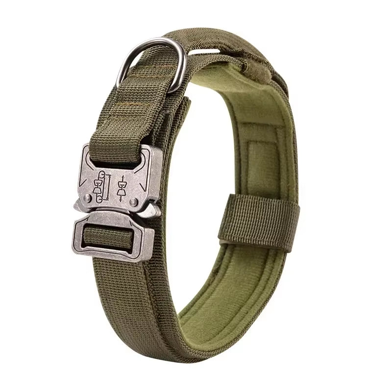 Outdoor Sports Style Tactical Dog Collar Usable Collar for Medium to Large Dogs with Traction Capability for Dog Training