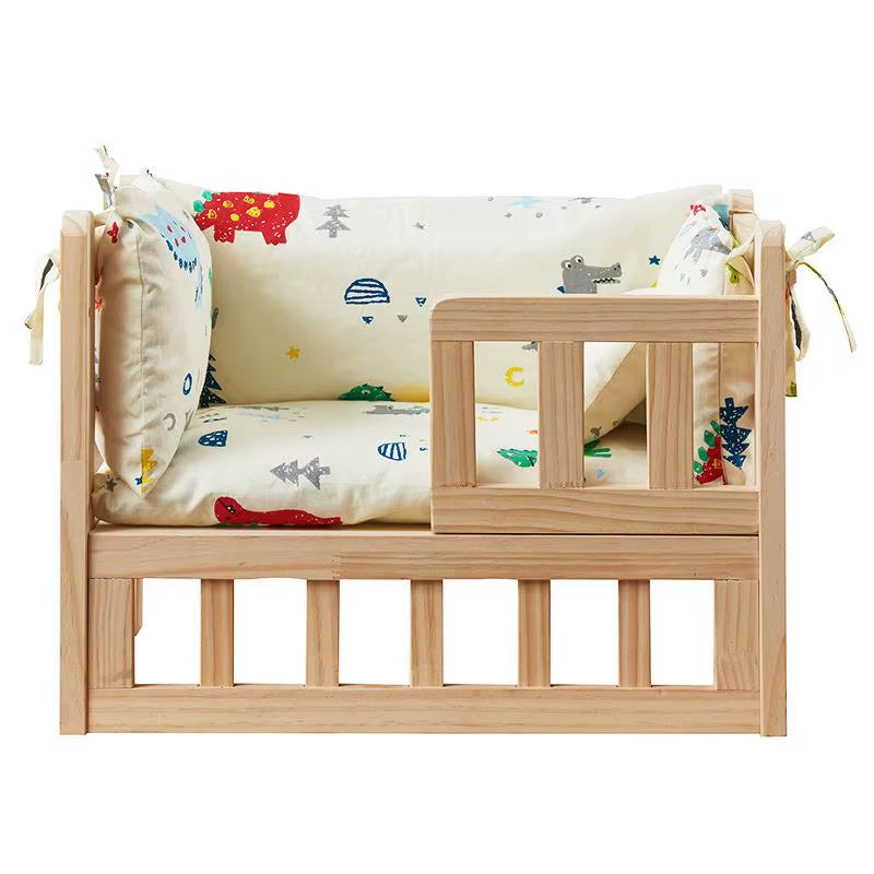 Wood Dog Bed Teddy Panda Lowered - Detachable