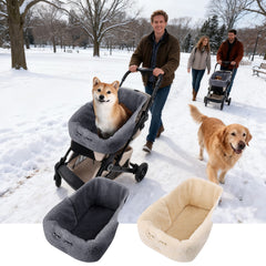 Dog Stroller Pad Winter Dog Cat Stroller Cushion Mat Liners Magnetic