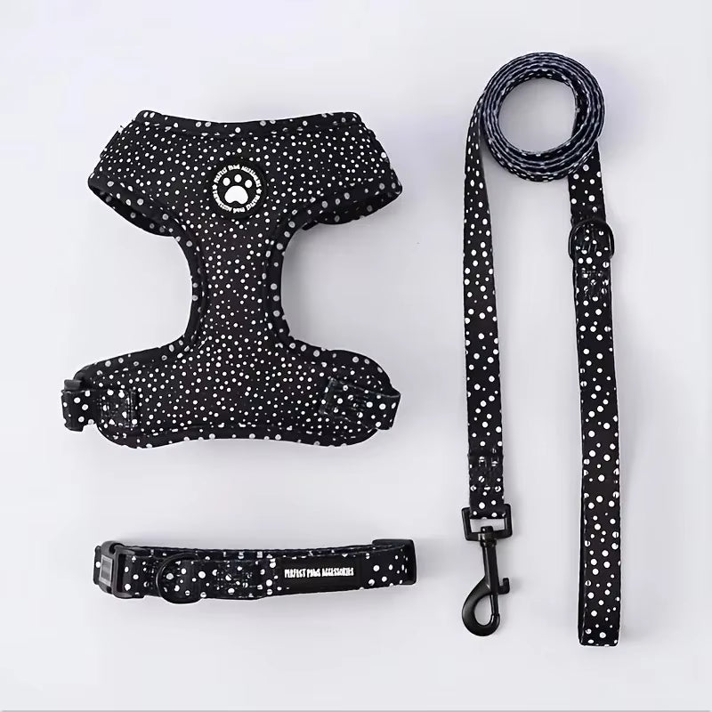 Dog Collar Lead & Harness Set - Top Dogs Fashion