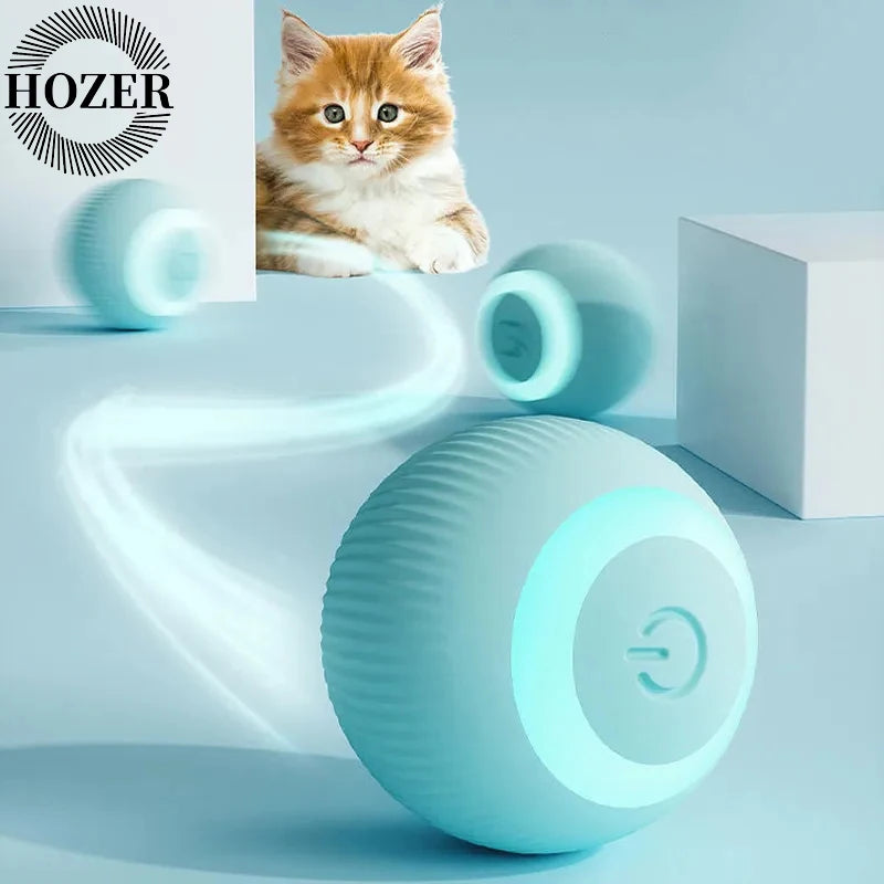 Interactive Automatic Rolling Cat Toy - Smart Electronic Ball for Indoor Play