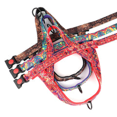 Nylon Dog Harness No Pull Strong Dog Harnesses Adjustable Pet Walking Training Vest for Small Medium Large Dogs Pitbull Bulldog