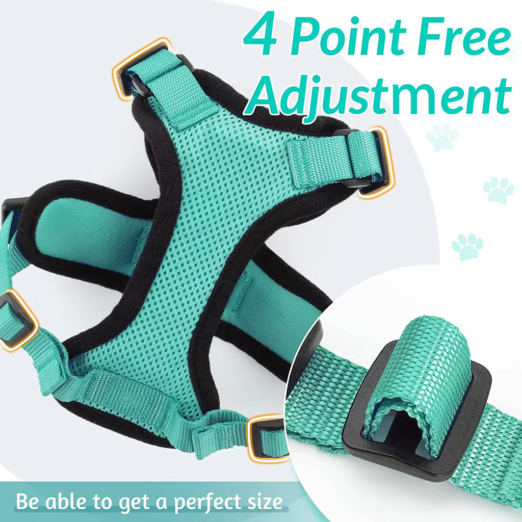 Cat Harness and Leash Set for Walking - Escape-Proof Adjustable Soft Vest Harness for Cats with Easy Control