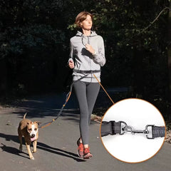 2025 NEW Cat Dog Hands-Free Leash Outdoor Sports Reflective Elastic for Running Dog Leash Chain Adjustable Pet Supplies