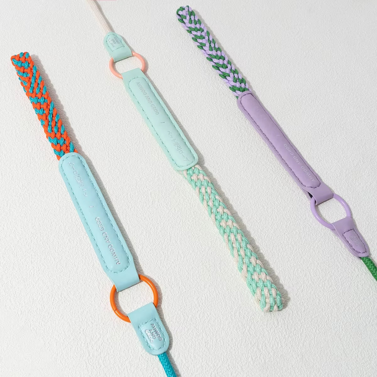 150Cm Pet Dog Training round Rope Light Weight Nylon Dual Purpose Pet Leash Collar Adjustable Small Medium Dog Leash Petsupplies