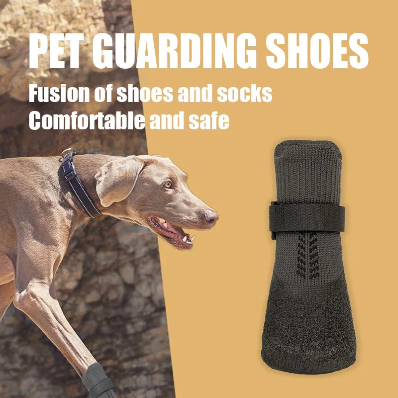 Antifreeze Winter Dog Snow Boots for Large & Medium Breeds - Non-Slip Waterproof Paw Protection Shoes for Labrador, Golden Retriever & Border Collie