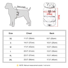 Soft Warm Dog Clothes Winter Padded Puppy Cat Coat Jacket for Small Medium Dogs Chihuahua French Bulldog Poodle Vest Pet Outfit
