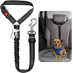 New Solid Two-In-One Pet Car Seat Belt - Adjustable