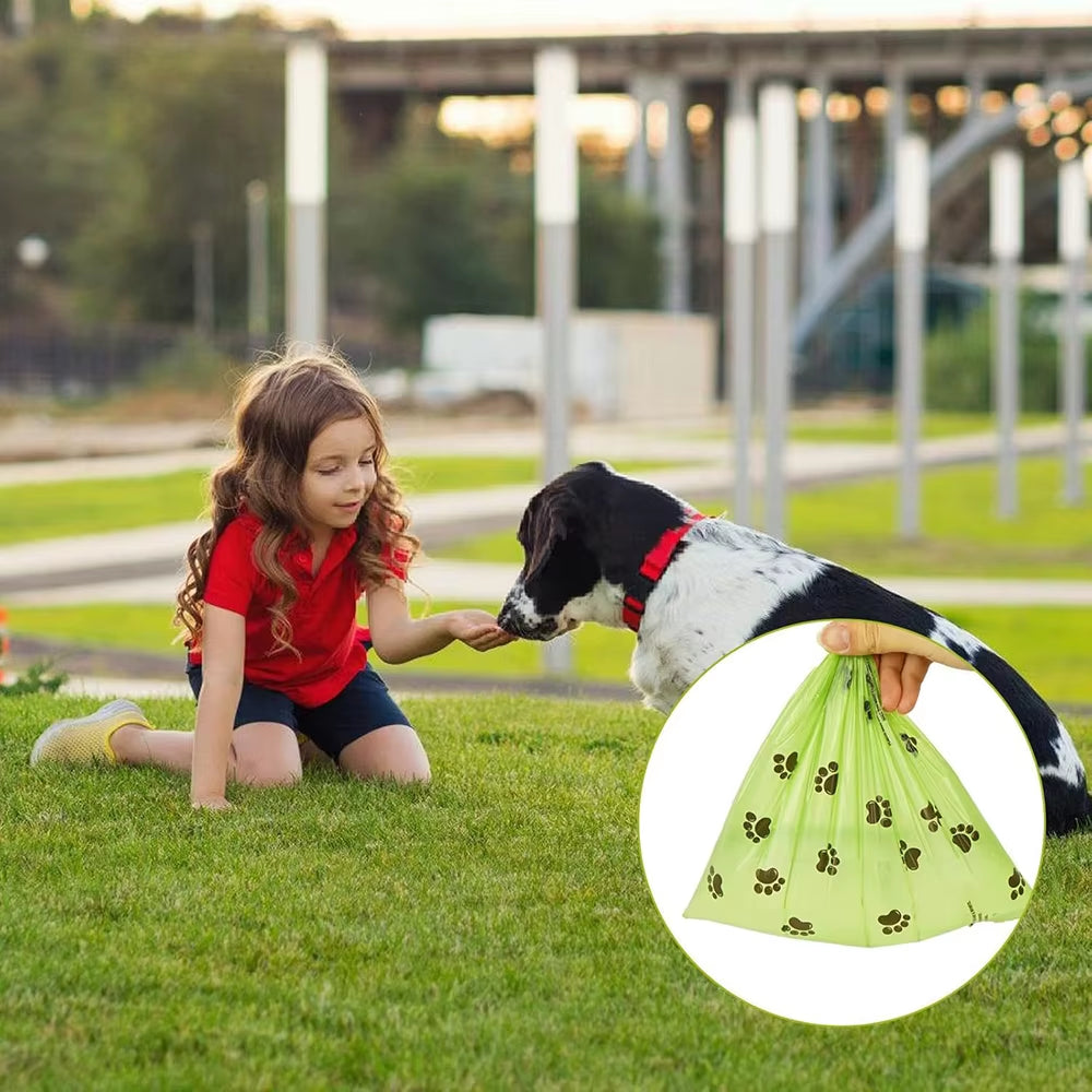 300Pcs/20Rolls Thick Dog Poop Bags EPI Biodegradable Pet Poop Bags Leak Proof Pet Waste Bag Dog Poop Bag Dog Cleaning Supplies