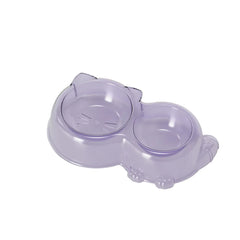 Cat Food Bowl - Pet Double Bowl Set, Anti-Spill Dog & Cat Feeding Bowls, Non-Slip Pet Food & Water Bowls,