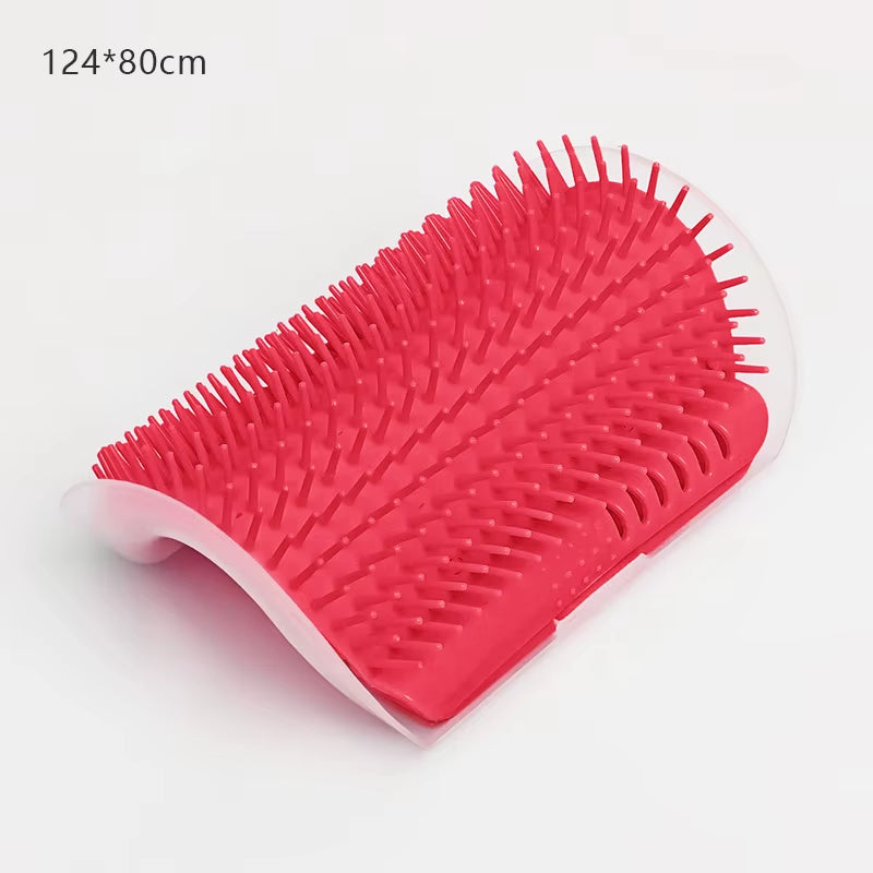 Cat Massage and Grooming Tool - Self-Cleaning Hair Removal Brush for Cats