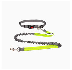 Hands-Free Dog Leash with Adjustable Waist Belt and Shock-Absorbing Bungee - Reflective Running, Jogging, and Walking Traction Rope for Small, Medium, and Large Dogs