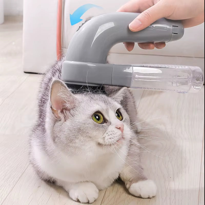 Portable Cat and Dog Hair Vacuum And Electric Massage - Dual Purpose, Cleaner And Massager