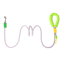 Purple heavy-duty nylon dog leash with cloud foam handle – 1.85m adjustable lead for walking, jogging and training