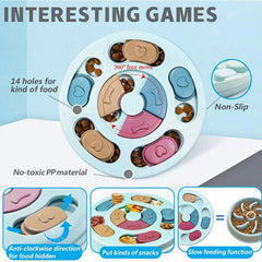Cat using the Pawzation interactive feeding toy for mental stimulation