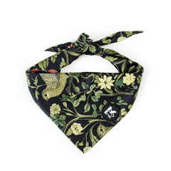 Pawzation Green Vintage Floral Dog Bandana for Small Medium and Large Dogs