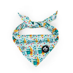 Pawzation White Spring Blossom Floral Dog Bandana Soft Cotton Bib