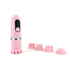 Pawzation Electric Pet Head Massager with Interchangeable Silicone Heads