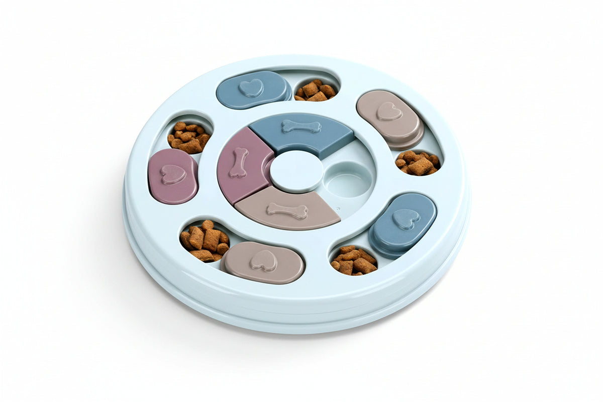 Pawzation Interactive Brain-Game Puzzle Feeder and Slow Feeding Toy