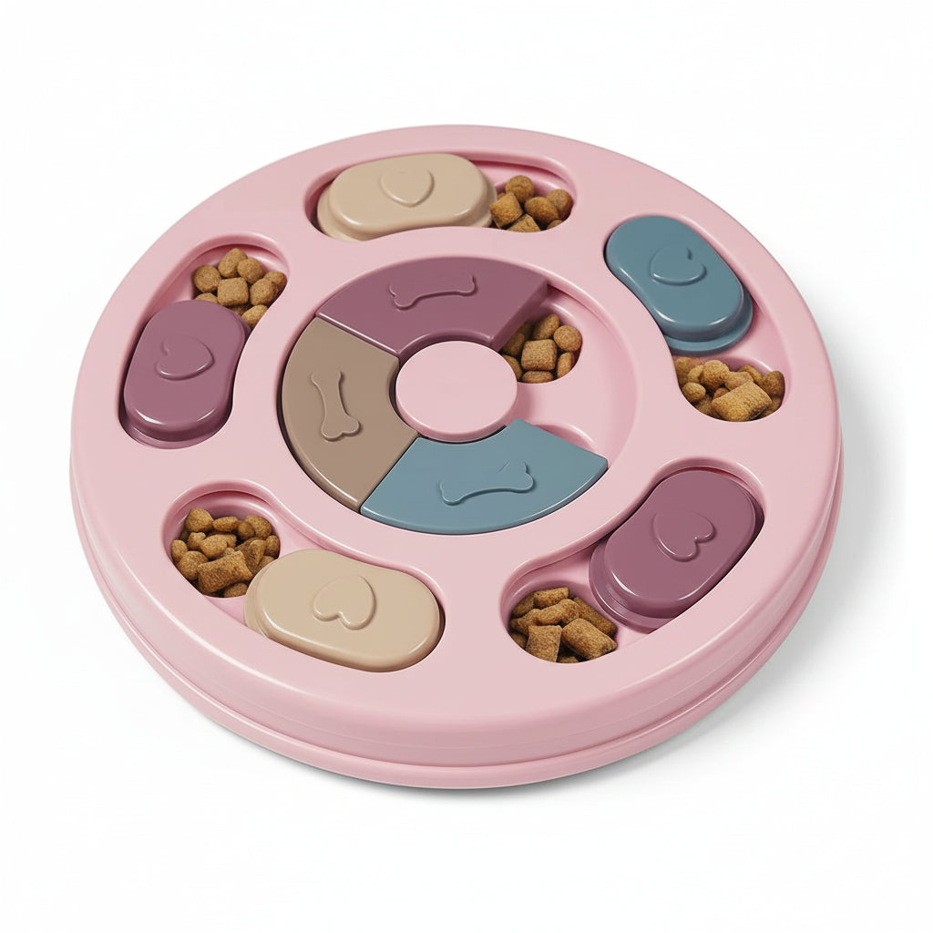 Pawzation Interactive Brain-Game Puzzle Feeder and Slow Feeding Toy