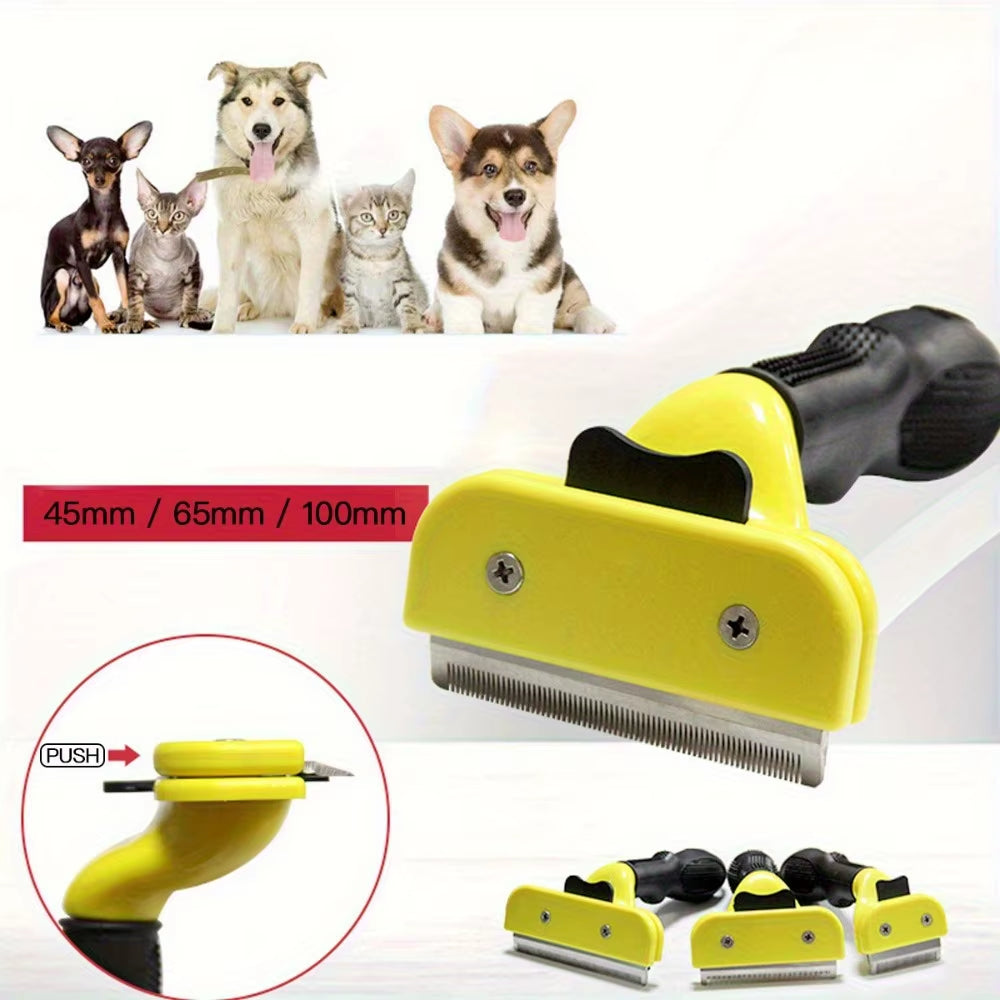 How to use the Pawzation pet deshedding tool safely for undercoat removal