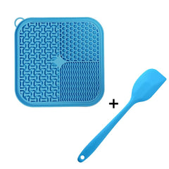 Pawzation Silicone Licking Mat for Dog and Cat Anxiety Relief in Sky Blue