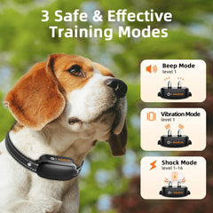 Training Collar Modes including Audible Beep Vibration and Static Pulse