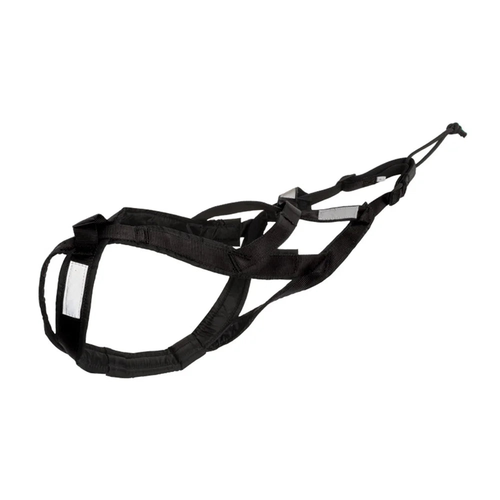Professional dog weight pulling harness in Midnight Stealth Black for large breeds – Pawzation Australia