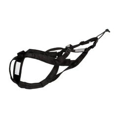 Professional dog weight pulling harness in Midnight Stealth Black for large breeds – Pawzation Australia